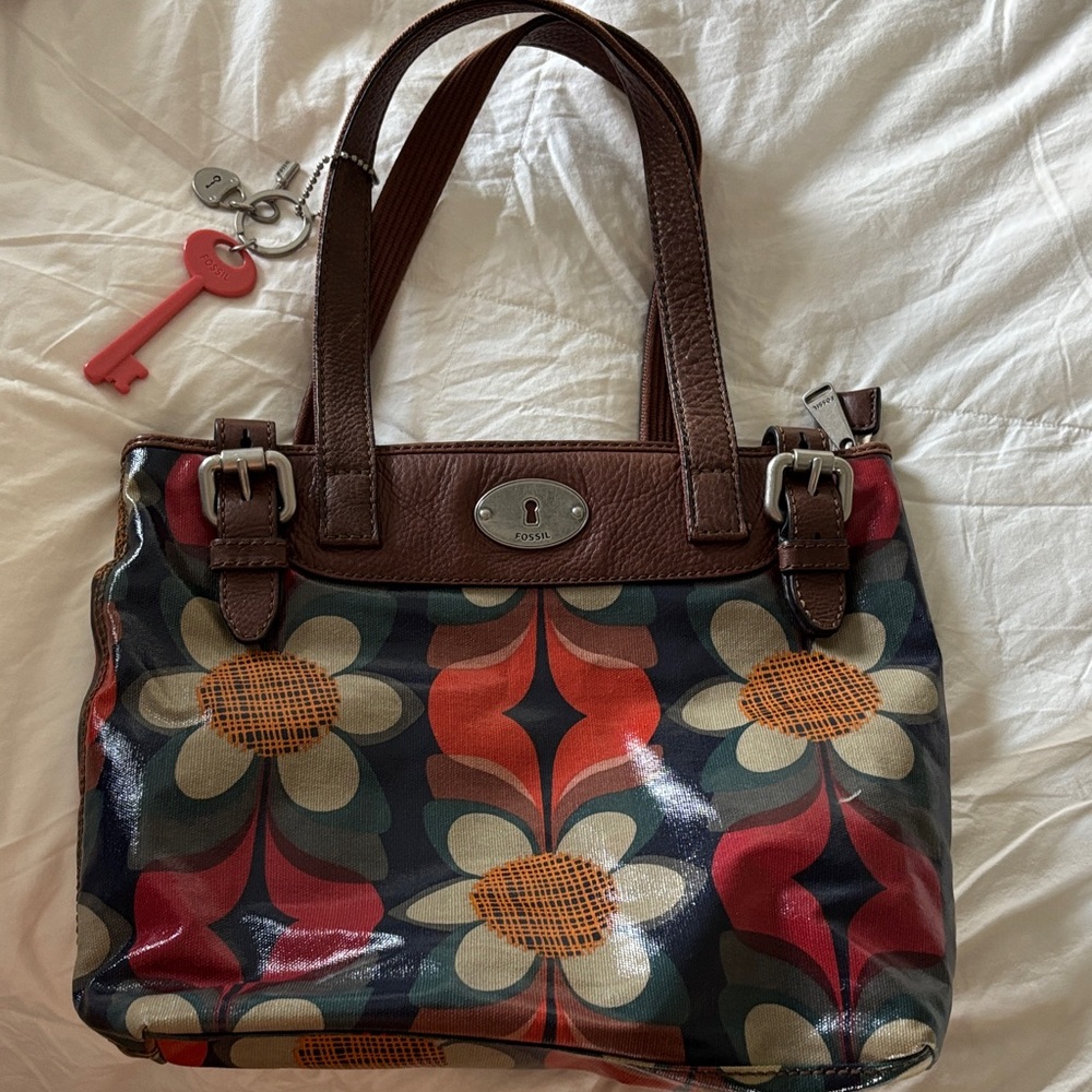 Fossil Multicolor Floral Shoulder Bag